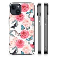 iPhone 15 Plus Bloemen Hoesje Butterfly Roses - thumbnail