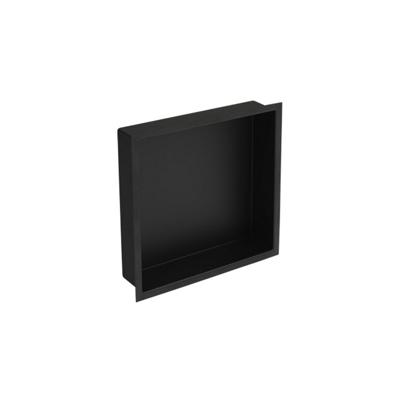 Plieger Inbox inbouwnis met flens 30x30x7.5cm waterproof zwart 4330047