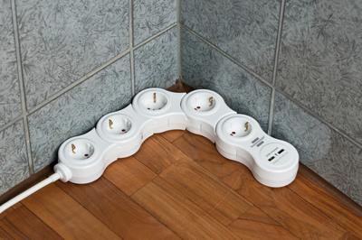 Stopcontactenstrip 5 Tomas met Interruptor Brennenstuhl Vario-Power Wit 3600 W USB x 2 (1,4 m) - thumbnail