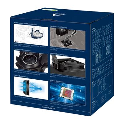 ARCTIC Liquid Freezer II 120 - Warmte-uitwisselaar met ingebouwde pomp voor vloeistofkoelsysteem CPU - (voor: LGA1156, LGA1155, LGA1150, LGA1151, LGA2011-3 (Square ILM), AM4, LGA2066 (Square ILM) Socket) - aluminium - 120 mm ARCTIC Liquid Freezer II 120 - Warmte-uitwisselaar met ingebouwde pomp voor vloeistofkoelsysteem CPU - (voor: LGA1156, LGA1155, LGA1150, LGA1151, LGA2011-3 (Square ILM), AM4, LGA2066 (Square ILM) Socket) - aluminium - 120 mm