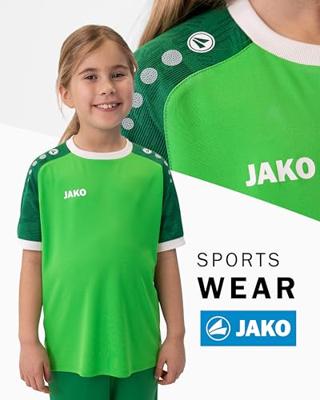 JAKO 4224K Shirt Iconic Km Kids - Zachtgroen/Sportgreen - 116