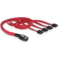 Delock 83057 Kabel Mini SAS SFF-8087 > 4 x SATA 7-polig 0,5 m - thumbnail