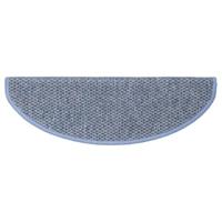 VidaXL Trapmatten zelfklevend 15 st sisal-look 56x17x3 cm blauw - thumbnail