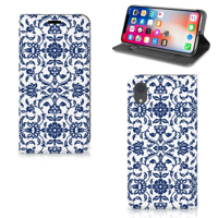 Apple iPhone Xr Smart Cover Flower Blue - thumbnail