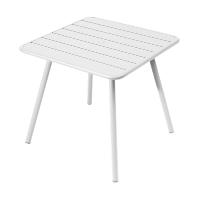 Fermob Luxembourg tuintafel vierpoot 80x80 cm Cotton White