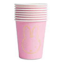 Haza Witbaard Bekers nijntje roze, 8st. - thumbnail