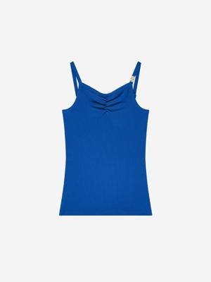 Nik&Nik zomer top meisjes - blauw, rib - Luuna