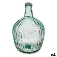 Decoratieve fles Gift Decor Transparant Strepen 4 L 19 x 30 x 19 cm 16 x 29,5 x 16 cm Decoratie (4 Stuks) - thumbnail