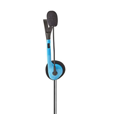 PC-Headset | On-Ear | 2x 3,5 mm Connectoren | 2,0 m | Blauw