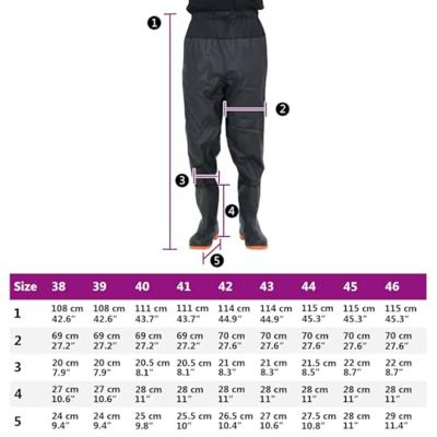 VidaXL Waadpak met laarzen maat 39 zwart
