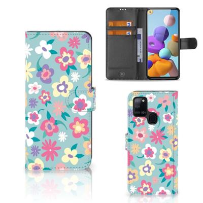 Samsung Galaxy A21s Hoesje Flower Power Samsung Galaxy A21s Hoesje Flower Power