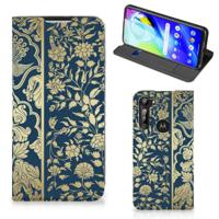 Motorola Moto G8 Power Smart Cover Beige Flowers - thumbnail