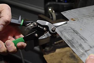 Brilliant Tools Hendel-blikdoorvoerschaar, rechtssnijdend BT067201