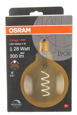 OSRAM HOMELIGHTING 4058075270008 LED-lamp Energielabel G (A - G) E27 Globe 4 W = 28 W Warmwit (Ø x l) 124 mm x 168 mm 1 stuk(s) OSRAM HOMELIGHTING 4058075270008 LED-lamp Energielabel G (A - G) E27 Globe 4 W = 28 W Warmwit (Ø x l) 124 mm x 168 mm 1 stuk(s)
