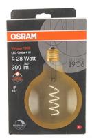 OSRAM HOMELIGHTING 4058075270008 LED-lamp Energielabel G (A - G) E27 Globe 4 W = 28 W Warmwit (Ø x l) 124 mm x 168 mm 1 stuk(s) - thumbnail