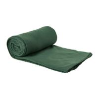 Plaid fleece - olijfgroen - 130x160 cm - thumbnail