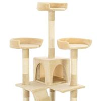 Kattenkrabpaal met sisal krabpalen 170 cm beige - thumbnail