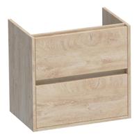 Brauer Adore - Onderkast Ondiep - 60 cm - met 2 Softclose Lades Greeploos en 1 Sifon Uitsparing - Forest Wheat - thumbnail