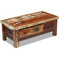 Salontafel laden massief gerecycled hout 90x45x35 cm - thumbnail