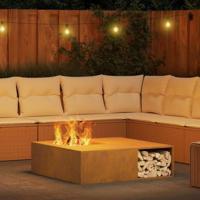 Vuurkorf Bruin 100 x 100 x 30 cm Cortenstaal - thumbnail