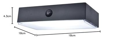 Lutec Zwarte wandlampFadi solar - 6939501330