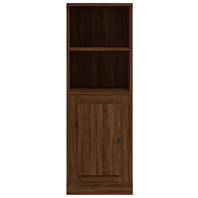 Hoge kast 36x35,5x103,5 cm bewerkt hout bruin eikenkleur Hoge kast 36x35,5x103,5 cm bewerkt hout bruin eikenkleur
