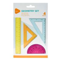 Geometrie Set Gekleurd, 4dlg. - thumbnail