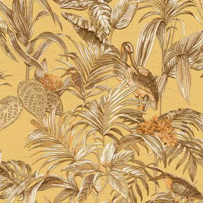 Dutch Wallcoverings Behang Embellish Bird Of Paradise Mustard De120018