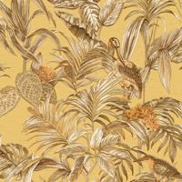 Dutch Wallcoverings Behang Embellish Bird Of Paradise Mustard De120018 - thumbnail