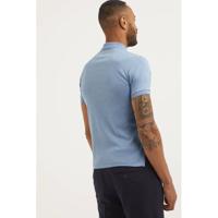 POLO Ralph Lauren gemêleerde slim fit polo lichtblauw - thumbnail