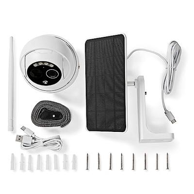 Nedis WIFICBO50WT Smartlife Camera Voor Buiten Wi-fi Full Hd 1080p Kiep En Kantel Ip65 Max. Batterijduur: 5 Maanden Cloud Opslag (optioneel) / Microsd (niet Inbegrepen) 5 V Dc Met Bewegingssensor Nachtzicht Wit