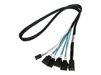 HighPoint mSAS Kabel 1xSFF8643->4xSATA adapter - thumbnail