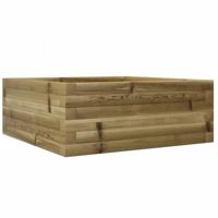 VidaXL Plantenbak 60x60x23 cm geïmpregneerd grenenhout - thumbnail