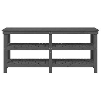 VidaXL Werkbank 181x50x80 cm massief grenenhout grijs
