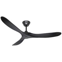 CasaFan ECO GENUINO 152 MS-MS Plafondventilator 16.6 W (Ø x h) 1520 mm x 285 mm Zwart (mat) Met afstandsbediening, Met wintermodus - thumbnail