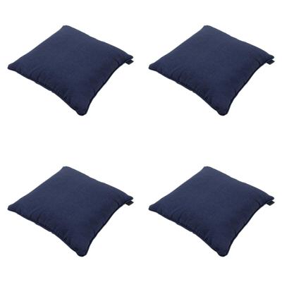 Sierkussen 60x60 cm Piping Panama Indigo (4 stuks) Madison - Madison Sierkussen 60x60 cm Piping Panama Indigo (4 stuks) Madison - Madison