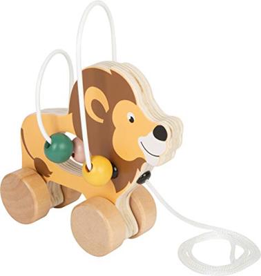 Small Foot houten trekfiguur met motoriekspiraal safari