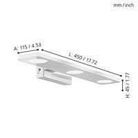 Eglo Badkamer wandlampCabus 3-lichts - 96937 - thumbnail