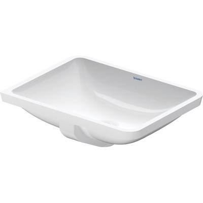 Duravit Starck 3 Inbouw Wastafel 53x36.5x18 cm Rechthoek Keramiek Glanzend Wit