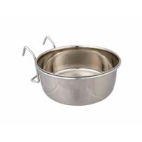 TRIXIE VOERBAK MET HOUDER OM OP TE HANGEN RVS 900 ML 14 CM - thumbnail