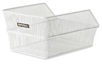 Basil cento s - fietsmand - achterop - wit - thumbnail