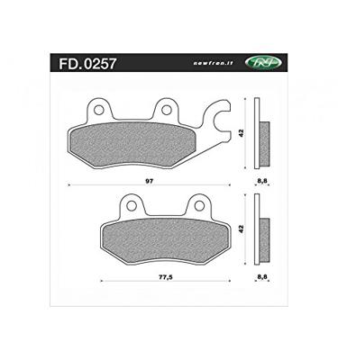 Newfren Remblokset FD0257 Dink Voor/Achter, Top Boy Achter