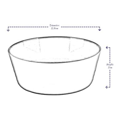 Gekleurde Kommen, 4dlg.