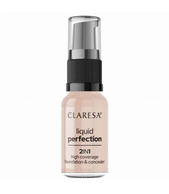 Claresa liquid perfection 2-in-1 concealer en foundation 103 cool medium 18gr. Claresa liquid perfection 2-in-1 concealer en foundation 103 cool medium 18gr.