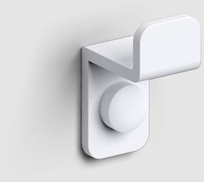 Clou Fold enkele haak mat zwart poedercoating CL/09.04063.21