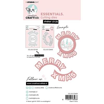 Creative Craftlab • essentials wordz xl cutting die merry x mas round