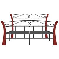 Bedframe metaal zwart 120x200 cm - thumbnail