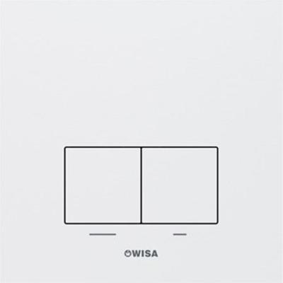 Wisa Delos bedieningspaneel aluminium mat wit tbv Wisa XF/XS
