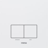 Wisa Delos bedieningspaneel aluminium mat wit tbv Wisa XF/XS - thumbnail