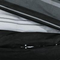 VidaXL Dekbedovertrekset 200x200 cm katoen zwart en wit - thumbnail
